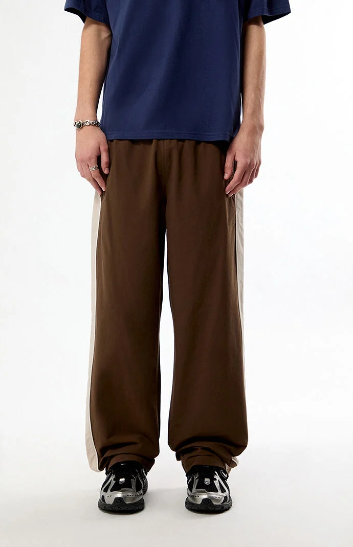 Pacsun Brown Brodie Baggy Track Pants