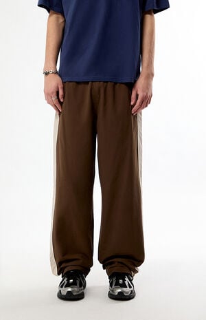 Brown Brodie Baggy Track Pants image number 1