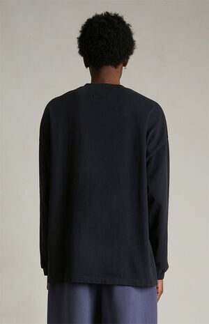 Black Heavy Long Sleeve T-Shirt image number 4