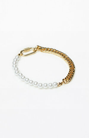 Pearl & Gold Bracelet image number 2