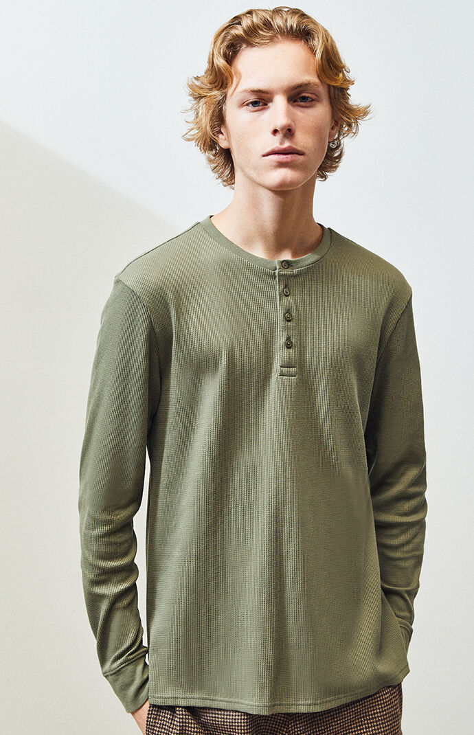 converse one star henley t shirt