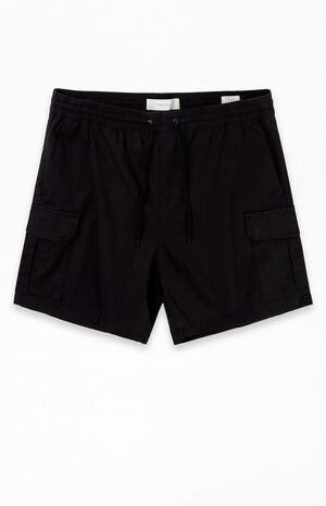 Black Cargo Shorts image number 1