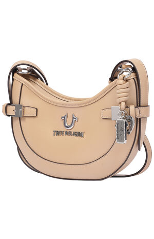 Blake Smooth Faux Leather Belted Hobo Bag image number 3