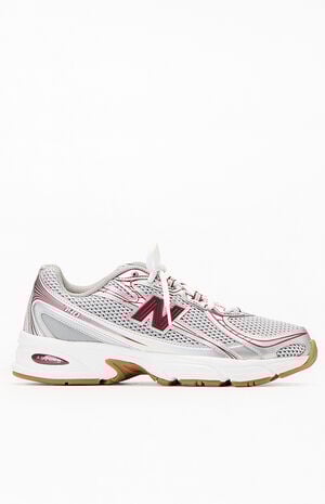 Burgundy & Gray 740 Sneakers image number 1