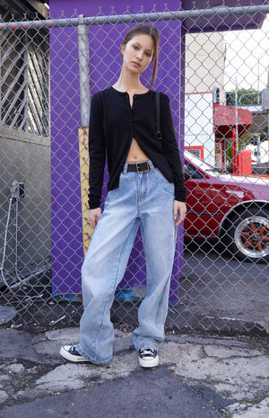 Black Button Cardigan image number 4