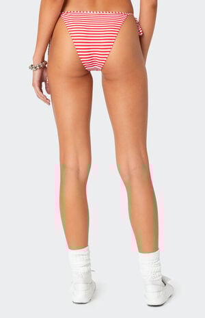Zora Striped String Bikini Bottom image number 5