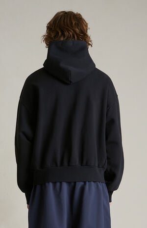 Black Heavy Fleece Vintage Hoodie image number 4