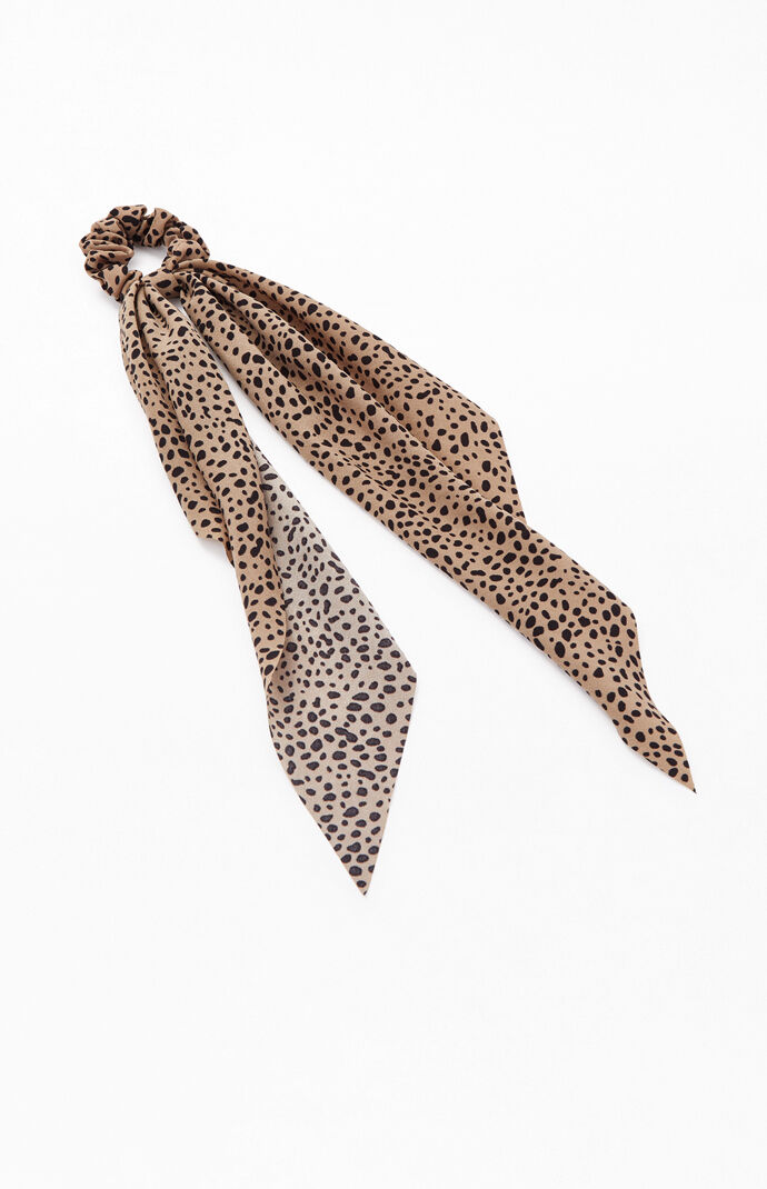 Leopard Flowy Scrunchie