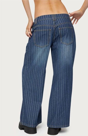 Petite Cory Striped Low Rise Jeans image number 3