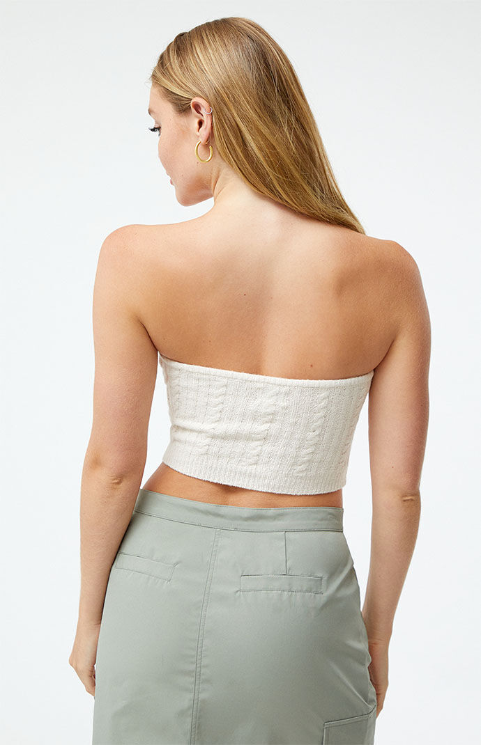 Cable knit tube top discount