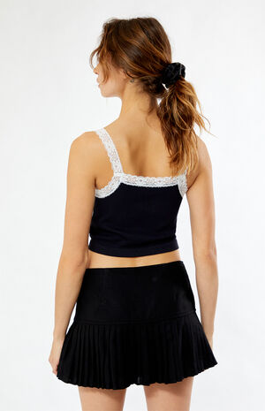 Seamless Lace Strap Tank Top image number 3