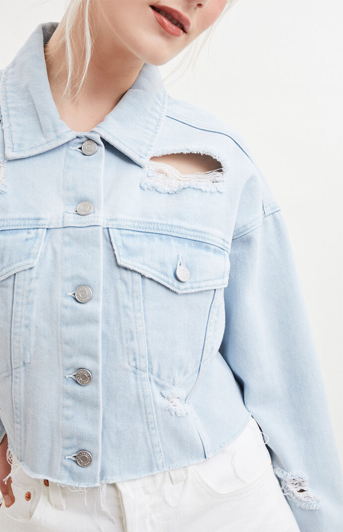 Cropped Trucker Denim Jacket
