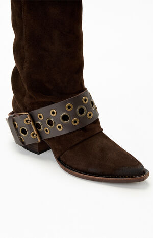 Women's Ashwood Brown Suede Boots image number 6