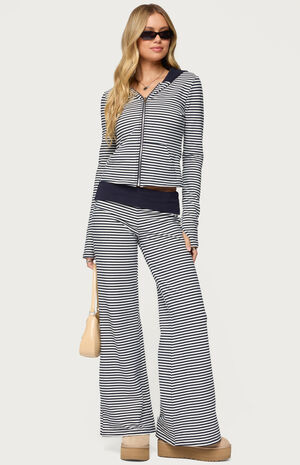 Meggy Striped Fold Over Pants image number 5