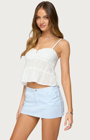 Tamora Eyelet Babydoll Tank Top image number 2