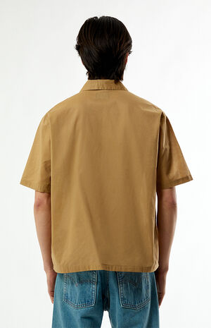 Brown Ritz Oversized Resort Camp Shirt image number 3