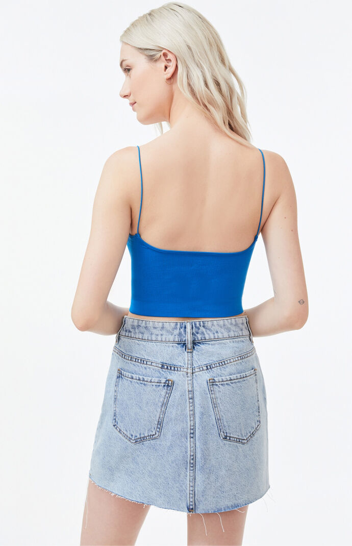 Ribbed V-Neck Brami Top