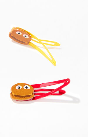 2 Pack Cheeseburger Hair Clips image number 4