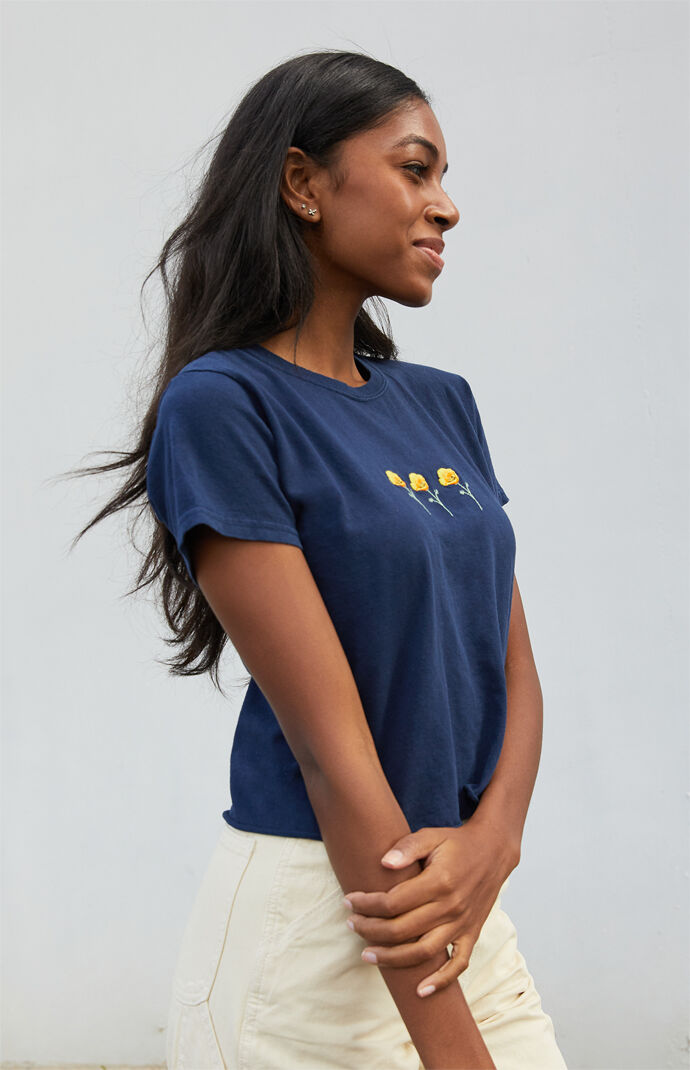 Cropped Poppy T-Shirt