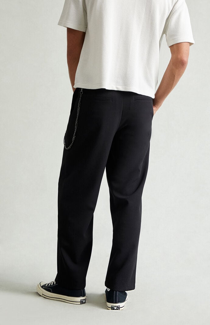 Pacsun Black Chain Baggy Trousers | Pacsun