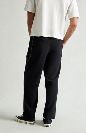 Black Chain Baggy Trousers image number 5