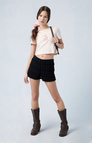 Crochet Lace Shorts image number 2