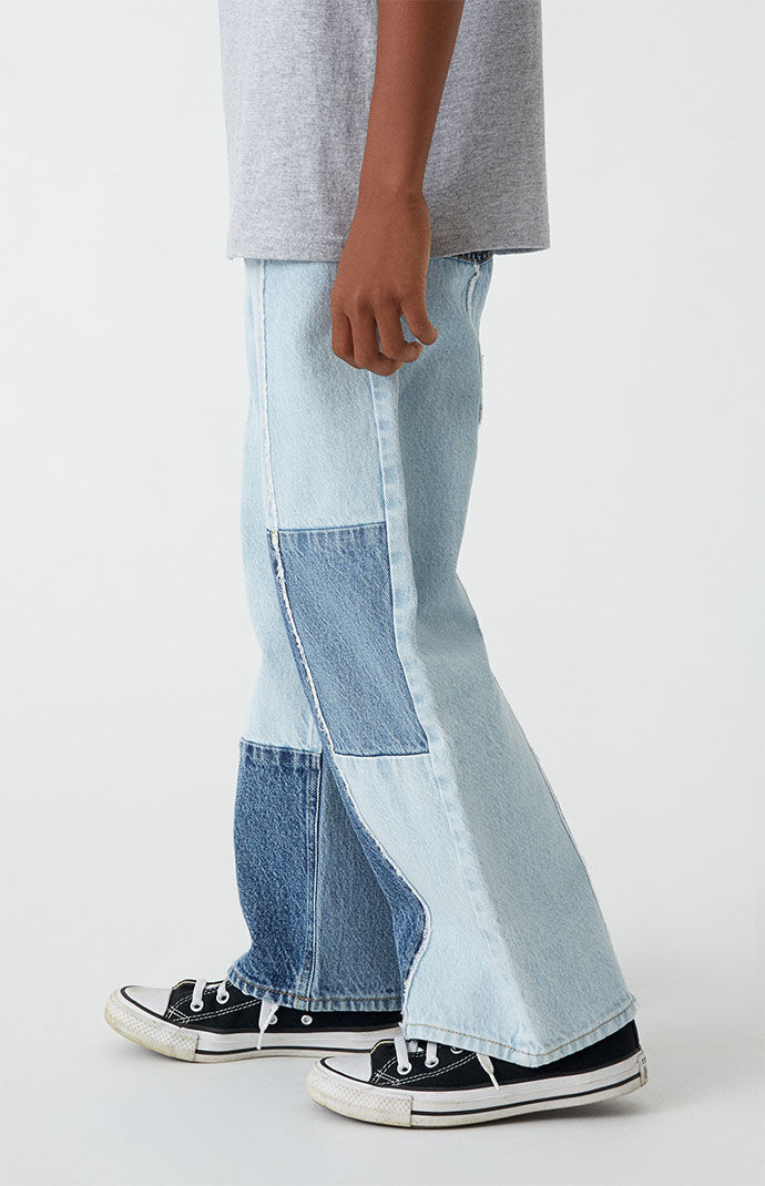 PacSun Kids Patchwork Baggy Jeans | PacSun