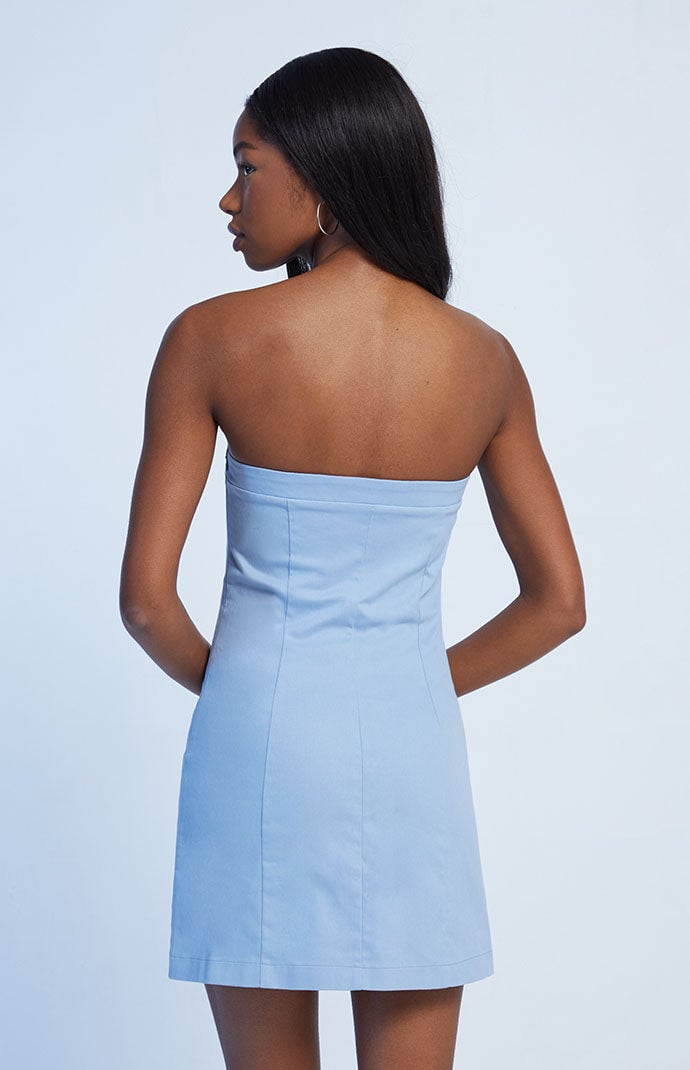 LA Hearts Strapless Fit Flare Mini Dress PacSun