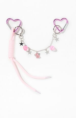 Heart Novelty Chainlink Carabiner Keychain image number 1