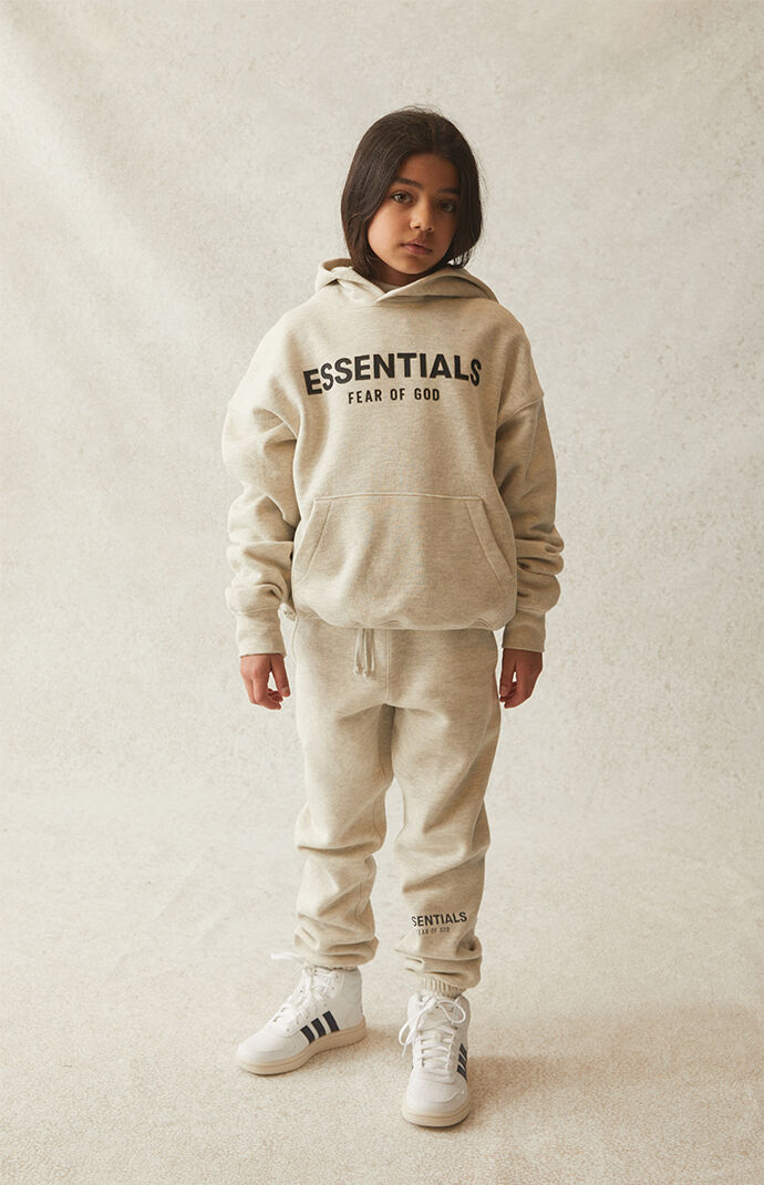 Kids Fear of God Essentials Oatmeal Hoodie PacSun