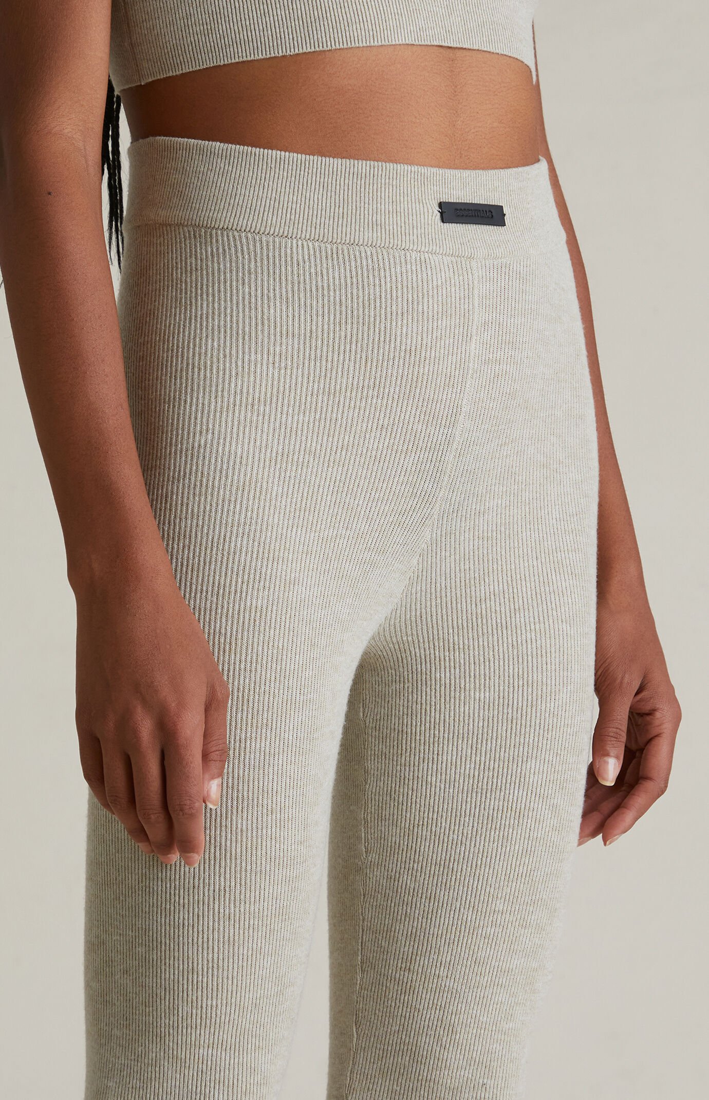 Fear of God ESSENTIALS Women's Timber High Power Ribbed Knit Leggings