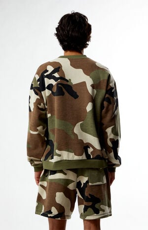 By Pacsun Camo Serif Crew Neck Sweatshirt image number 3