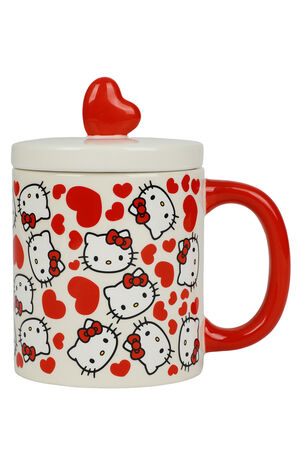 Hello Kitty Valentine's Day Ceramic Lidded Mug image number 2