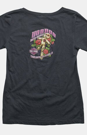 2000s Harley Davidson V-neck Baby Graphic T-Shirt image number 3