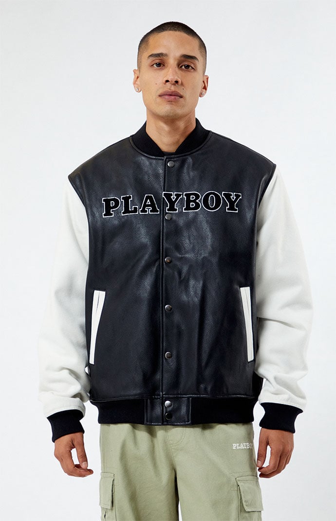 Playboy varsity jacket pacsun online
