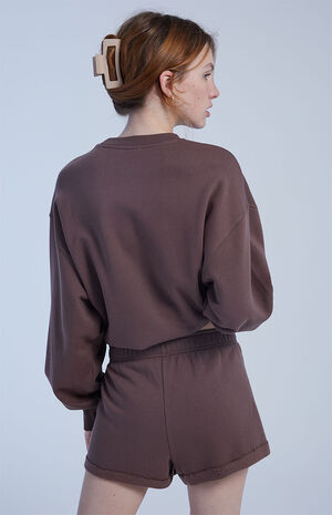 Brown Pacific Sunwear Sweat Shorts image number 3