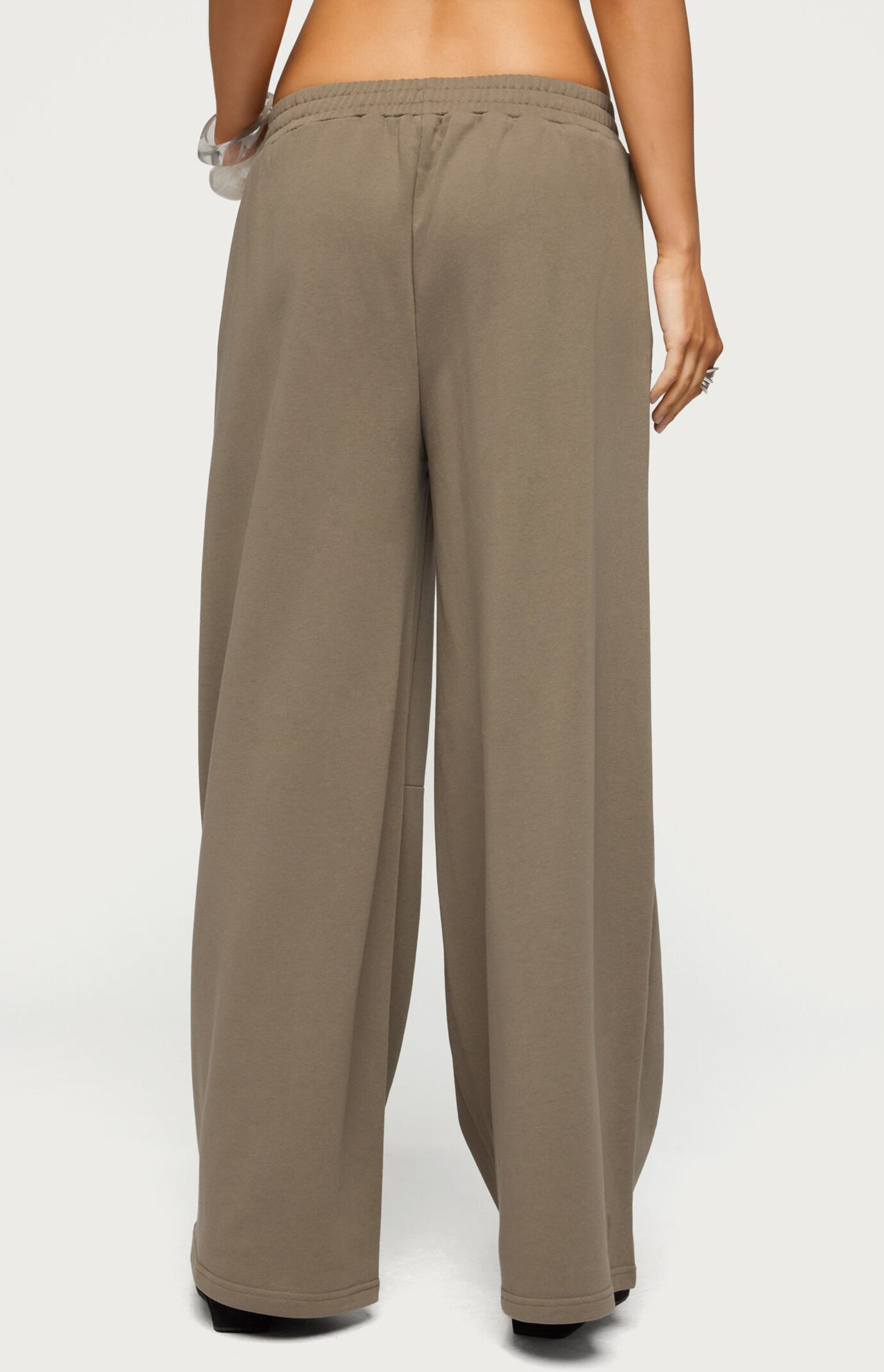 Edikted Zania Iridescent Button Sweatpants