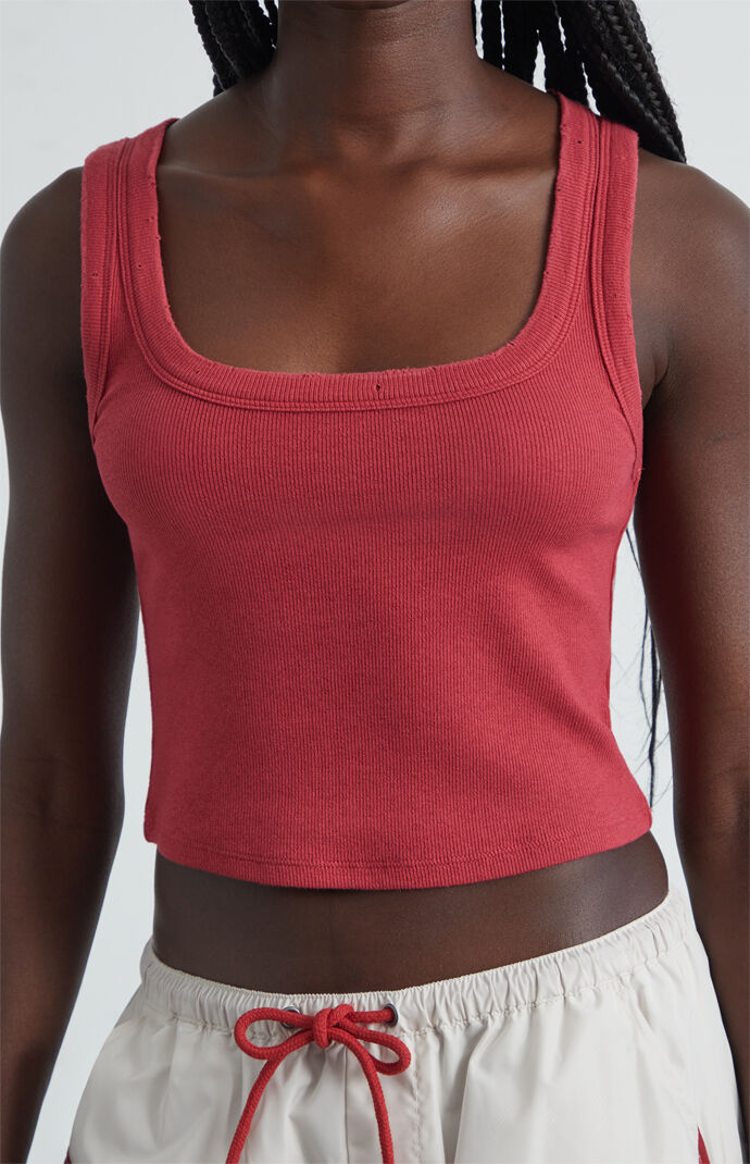 Est. PAC 1980 Ripped Edge Ribbed Tank Top | PacSun