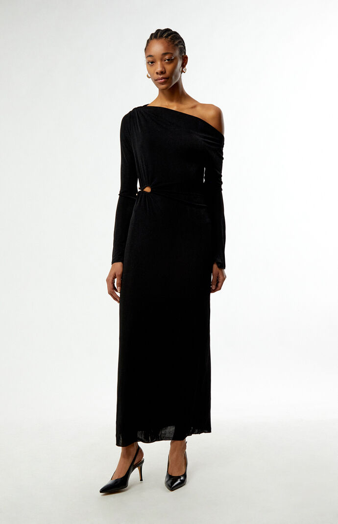 MINKPINK Maren Jeweled Asymmetrical Maxi Dress