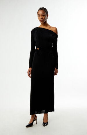 Maren Jeweled Asymmetrical Maxi Dress image number 1