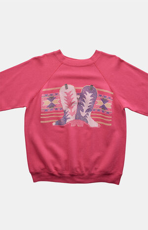 '90s Cowgirl Boots Crew Neck Sweatshirt image number 3
