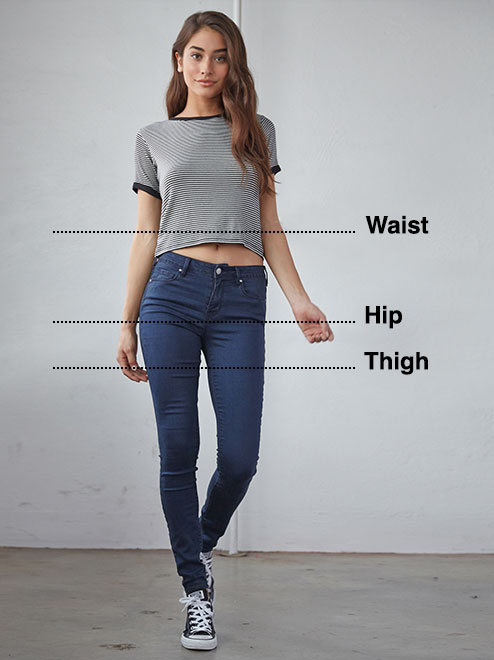 Women's Jeans Size Chart
