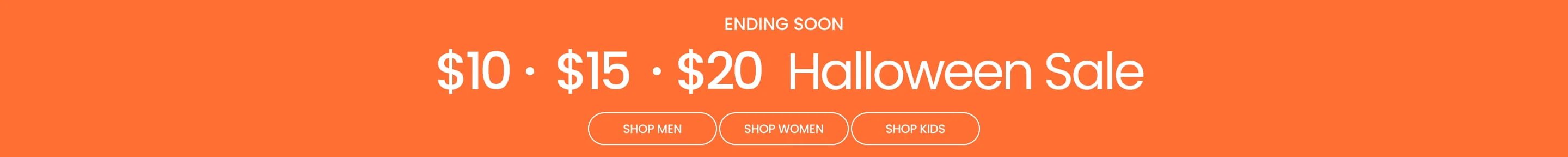 Ending Soon $10 • $15 • $20 Halloween Sale
