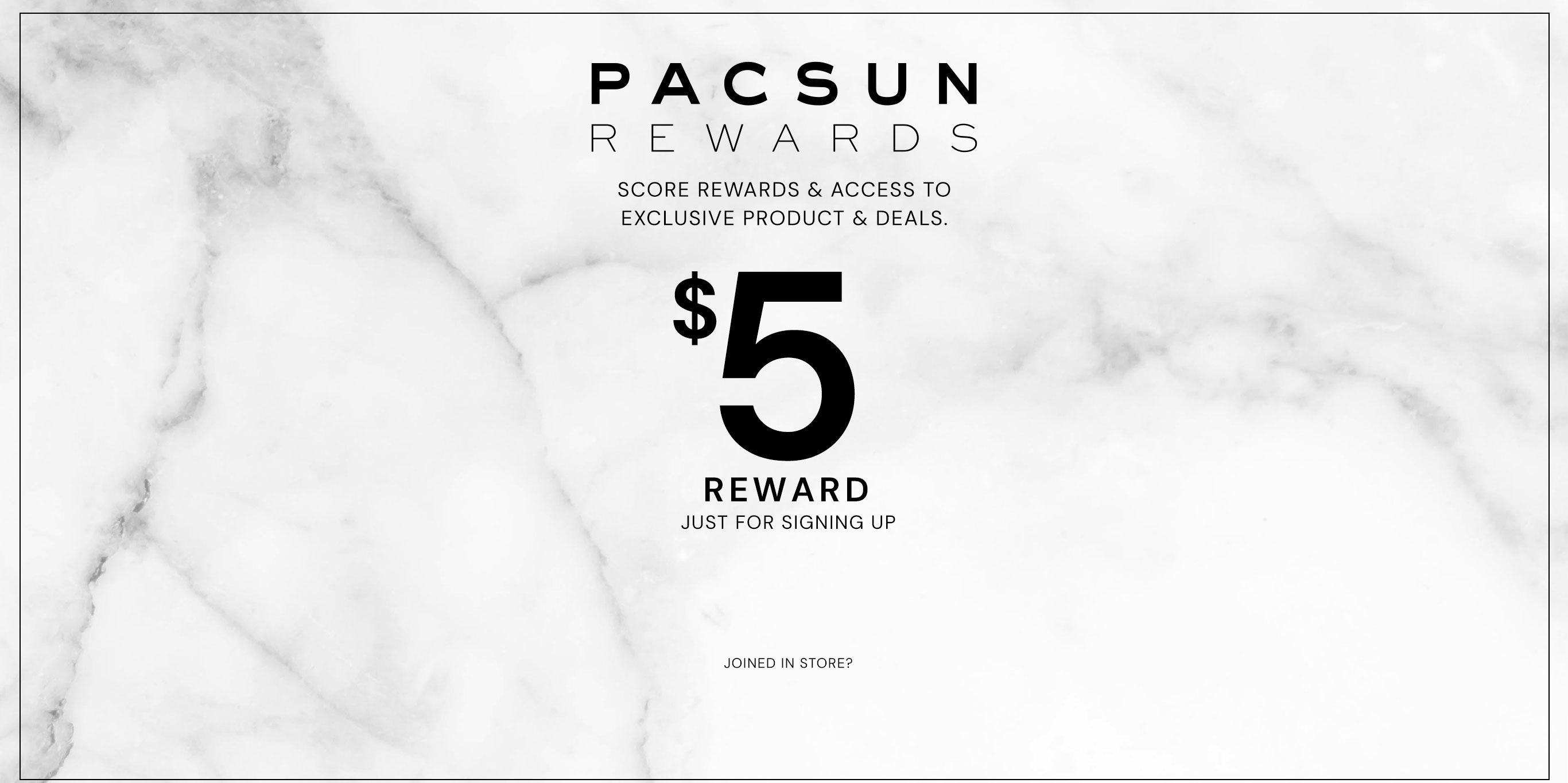 Rewards Information Landing Page
