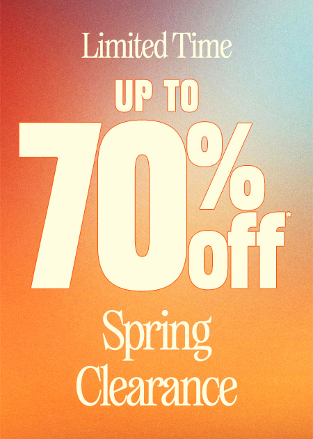 Up To 70% Off All Markdowns*