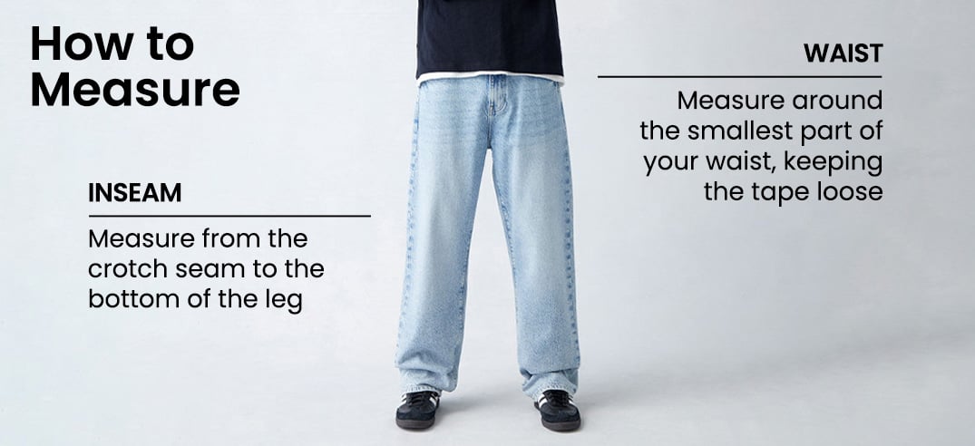Men's Jeans Size Chart
