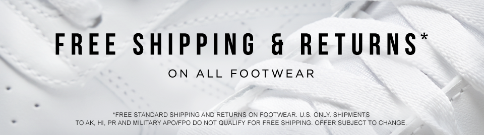Free Shipping Returns On All Footwear Free Shipping Returns On All Footwear