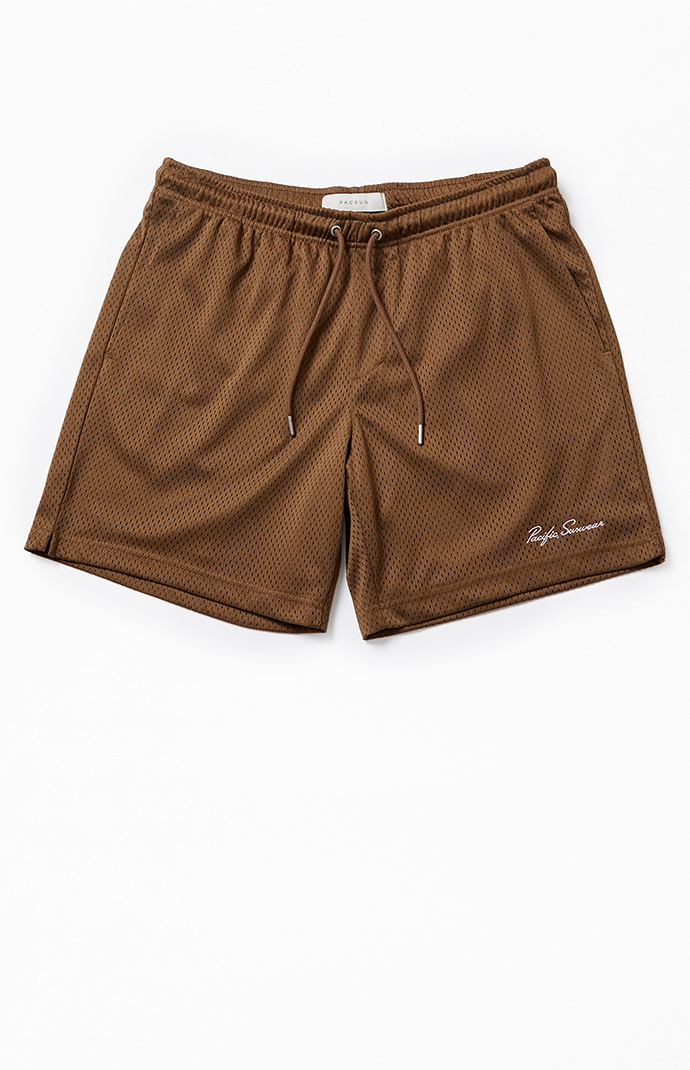 Brown basketball shorts discount