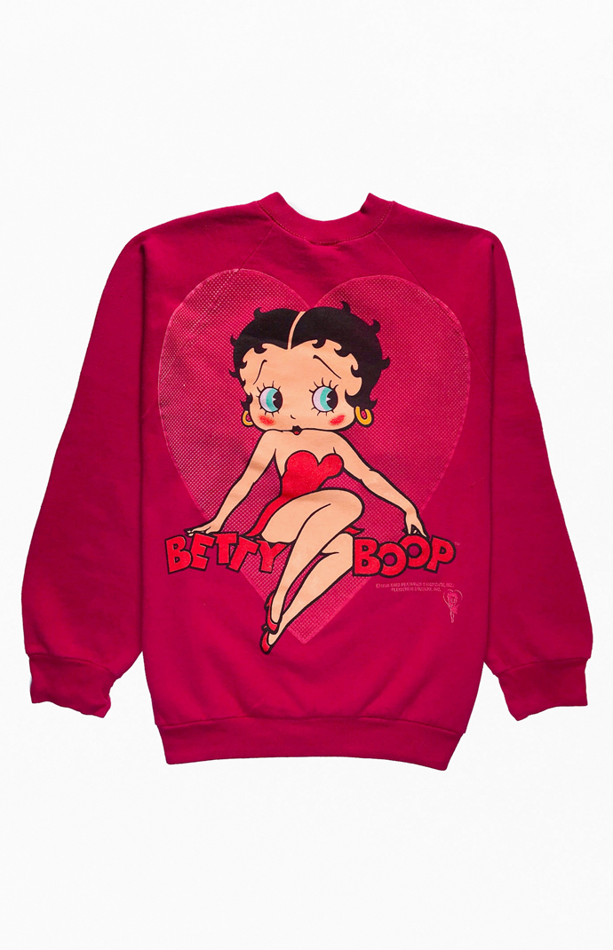betty boop pink sweatshirt