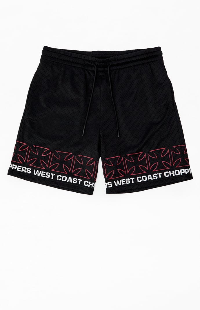 West Coast Choppers Wrapped Mesh Shorts | Pacsun